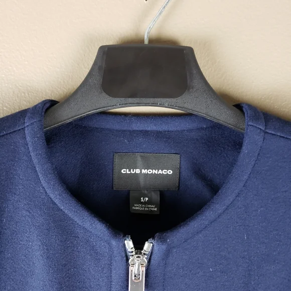 Club Monaco wool blend feather coat small